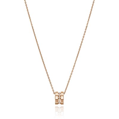 Chopard Chopard Ice Cube 18ct Rose Gold Diamond Necklace
