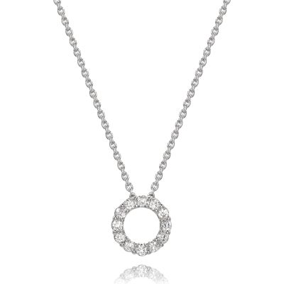 Lumbers 18ct Gold 0.24cts Diamond Circle Necklace