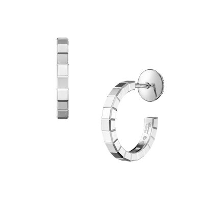Chopard Chopard Ice Cube 18ct White Gold Hoop Earrings