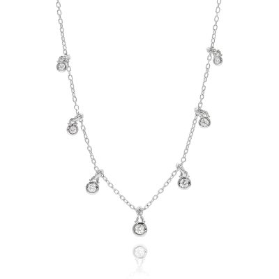 Lumbers 18ct Gold 0.53cts Diamond Speckle Necklace