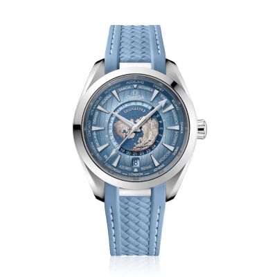 Omega Omega Aqua Terra 150m Worldtimer Rubber Strap