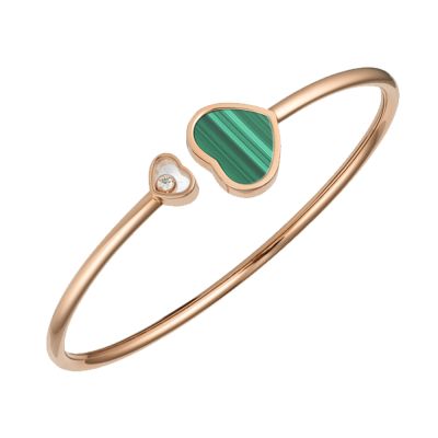 Chopard Chopard Happy Hearts 18ct Gold & Malachite Bangle