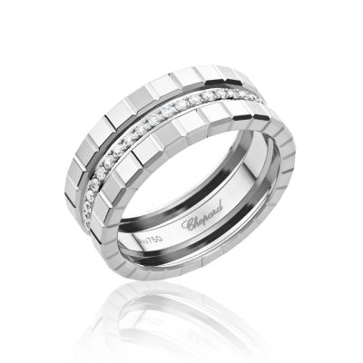 Chopard Chopard Ice Cube 18ct Gold Diamond Ring - 54