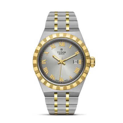 Tudor TUDOR Royal 28mm Silver Dial & Gold Bezel