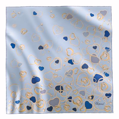 Chopard Chopard Happy Hearts 100% Twill Silk Scarf