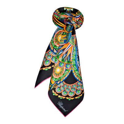 Chopard Chopard Cleopatra Silk Twill Scarf - Black