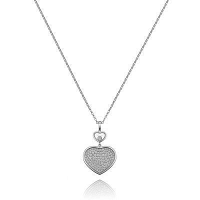 Chopard Chopard Happy Hearts Pave Diamond Necklace
