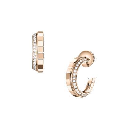 Chopard Chopard Ice Cube 18ct Gold Diamond Hoops