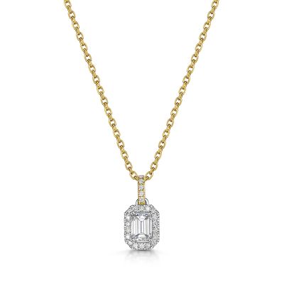 Love Lumbers Love Lumbers 0.50ct Emerald Cut Diamond Pendant