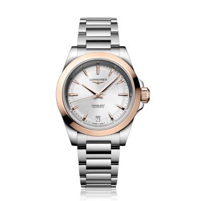 Longines Longines Conquest 34mm Rose Bezel Watch
