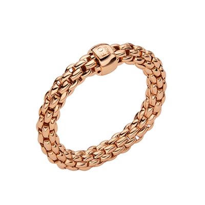 Fope Fope Essentials Flex'it 18ct Rose Gold Ring - L