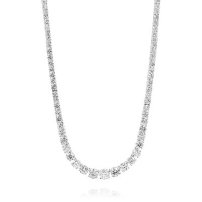 Lumbers 18ct Gold 32.72cts Diamond Graduated Necklace