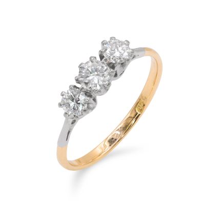 Lumbers Pre-Owned 18ct 0.80cts Diamond Rex Set Ring