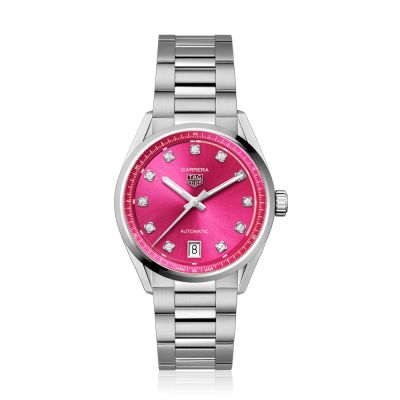 Tag Heuer TAG Heuer Carrera Date Pink Dial & Diamond Dot