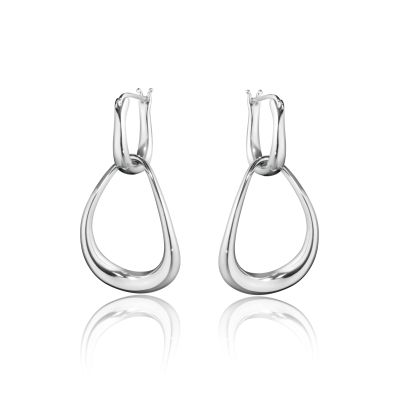 Georg Jensen Georg Jensen Offspring Silver Drop Earrings