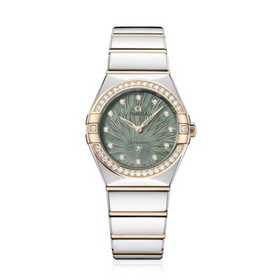 Omega OMEGA Constellation 28mm Steel & Moonshine Gold