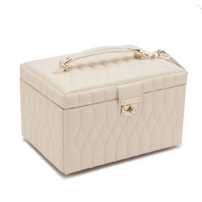 Wolf WOLF Caroline Medium Jewellery Case - Ivory