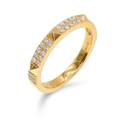 Lumbers 18ct Gold 0.20cts Diamond Stud Style Ring