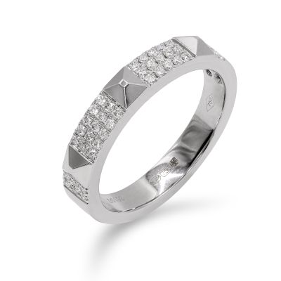Lumbers 18ct Gold 0.20cts Diamond Stud Style Ring