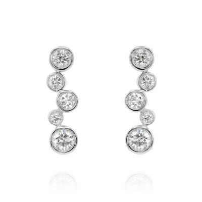 Lumbers 18ct Gold Scatter 0.82cts Diamond Earrings