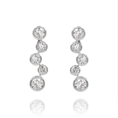  18ct Gold Scatter 0.43cts Diamond Earrings