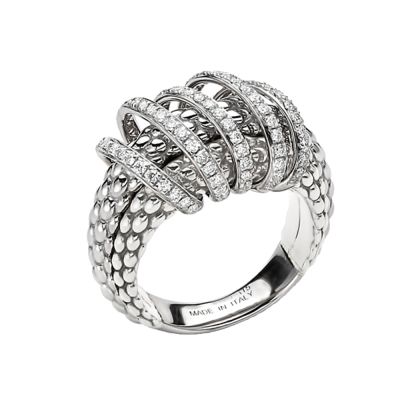 Fope Fope Solo 18ct Gold 0.70cts 5 Row Diamond Ring