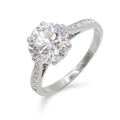Lumbers Pre-Owned Plat 2.80cts Diamond Engagement Ring