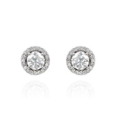 Lumbers Pre-Owned 18ct Gold 2.40cts Diamond Halo Studs