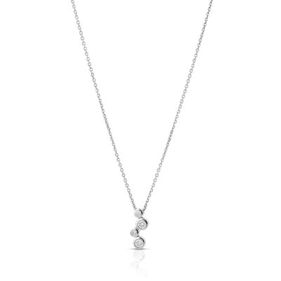 Lumbers 18ct Gold Scatter 0.15cts Diamond Necklace