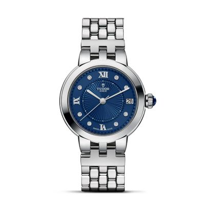 Tudor TUDOR Clair De Rose 34mm Blue Dial & Diamond Dot