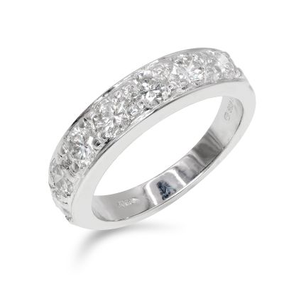 Lumbers Pre-Owned 18ct Gold 1.60cts Diamond 7 Stone Ring
