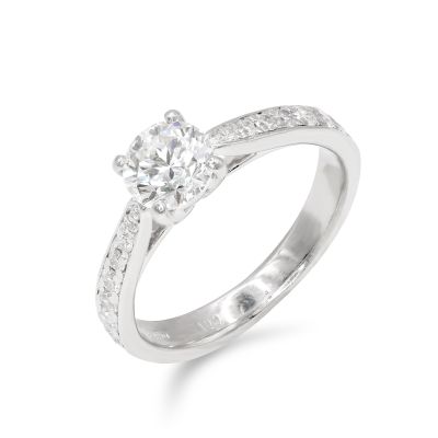 Lumbers Pre-Owned Platinum 0.71cts Diamond Ring