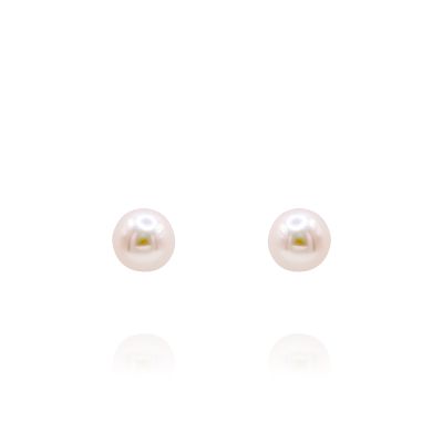  9ct Gold 5mm Cultured Pearl Studs