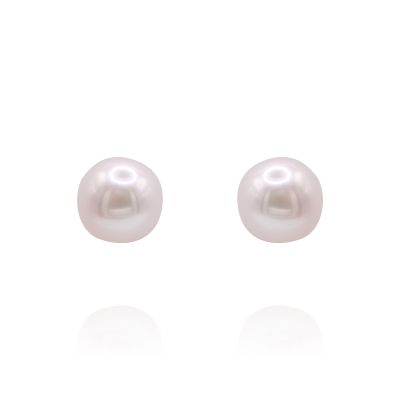  9ct Gold 7.5mm Cultured Pearl Studs