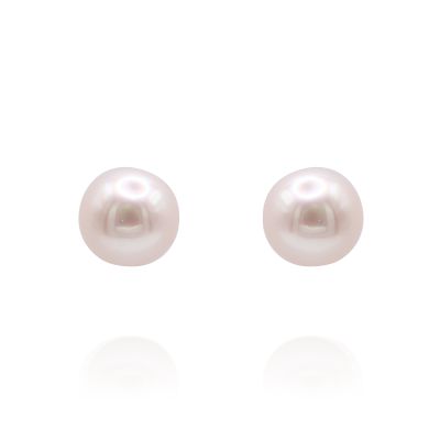  9ct Gold 8mm Cultured Pearl Studs