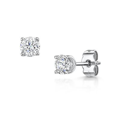 Love Lumbers Love Lumbers 0.46cts Brilliant Cut Diamond Ear-stu