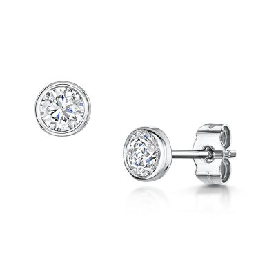 Love Lumbers Love Lumbers 1.00cts Brilliant Cut Diamond Ear-stu