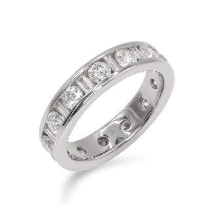 Lumbers Pre-Owned Plat 2.00cts Diamond Full Eternity Ring