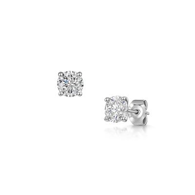  Love Lumbers 2.01cts Brilliant Cut Diamond Ear-stu