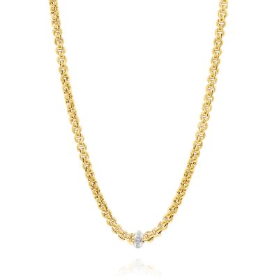 Lumbers Pre-Owned Fope 18ct Gold Eka Necklace - 43cm