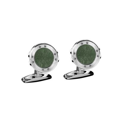 Chopard Chopard Alpine Eagle Cufflinks - Green Inlay