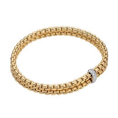 Fope FOPE Flex'it Eka 0.10cts Double Row Bracelet - M