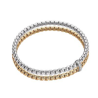 Fope FOPE Eka Flex'it Double Row Dia Bracelet - M