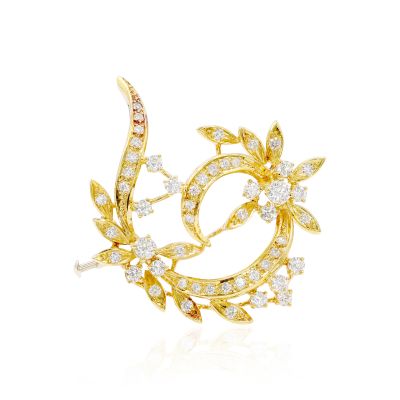 Lumbers Pre-Owned 18ct Gold 1.83cts Diamond Brooch
