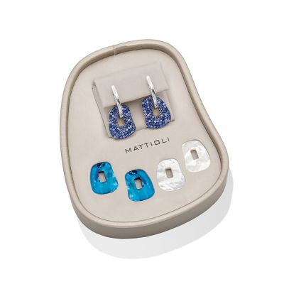 Mattioli Mattioli Puzzle Sapphire & Diamond Earrings