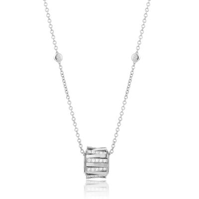 Lumbers Aurelia 18ct Gold 1.01cts Diamond Rondel Necklace