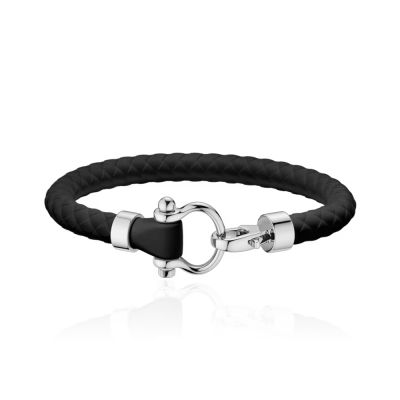 Omega OMEGA Sailing Bracelet in Black Rubber - 21cm