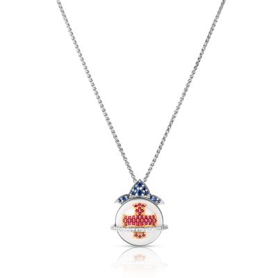 Lumbers Platinum Limited Edition Queen's Jubilee Pendant