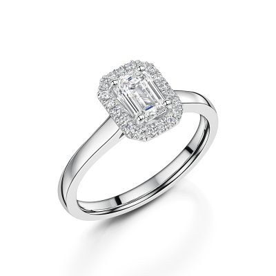 Love Lumbers Love Lumbers Platinum 0.71ct Emerald Cut Diamond Ring
