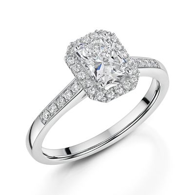 Love Lumbers Love Lumbers Platinum 1.00ct Radiant Cut Diamond Ring